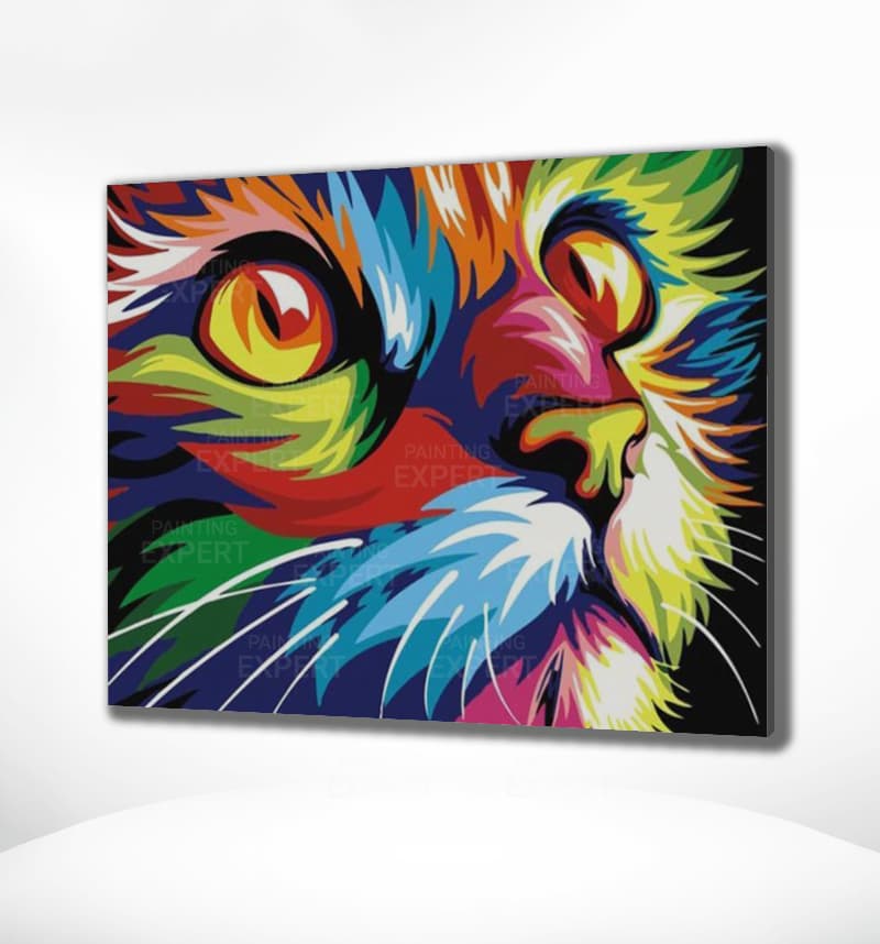 Diamond Painting Katzenkopf