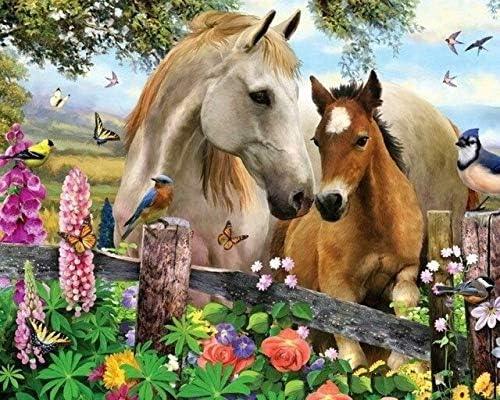 Diamond Painting Pferd & Fohlen
