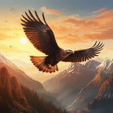 Diamond Painting Raubvogel
