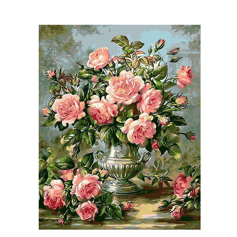 Diamond Painting Rosa Rosenstrauß