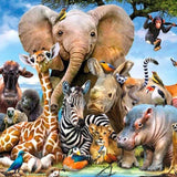 Diamond Painting Safari mit wilden Tieren
