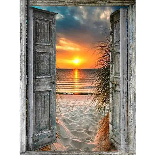 Diamond Painting Sonnenuntergang Strand
