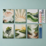 Malen nach Zahlen – 6 Mini-Gemälde - Flüstern der Natur