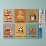 Malen nach Zahlen – 6 Mini-Gemälde - Gemütliche Herbststimmung