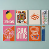 Malen nach Zahlen – 6 Mini-Gemälde - Gewagt und chaotisch