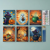 Malen nach Zahlen – 6 Mini-Gemälde - Süßes-oder-Saures-Magie