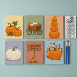 Malen nach Zahlen – 6 Mini-Gemälde - Träume von einem Kürbis