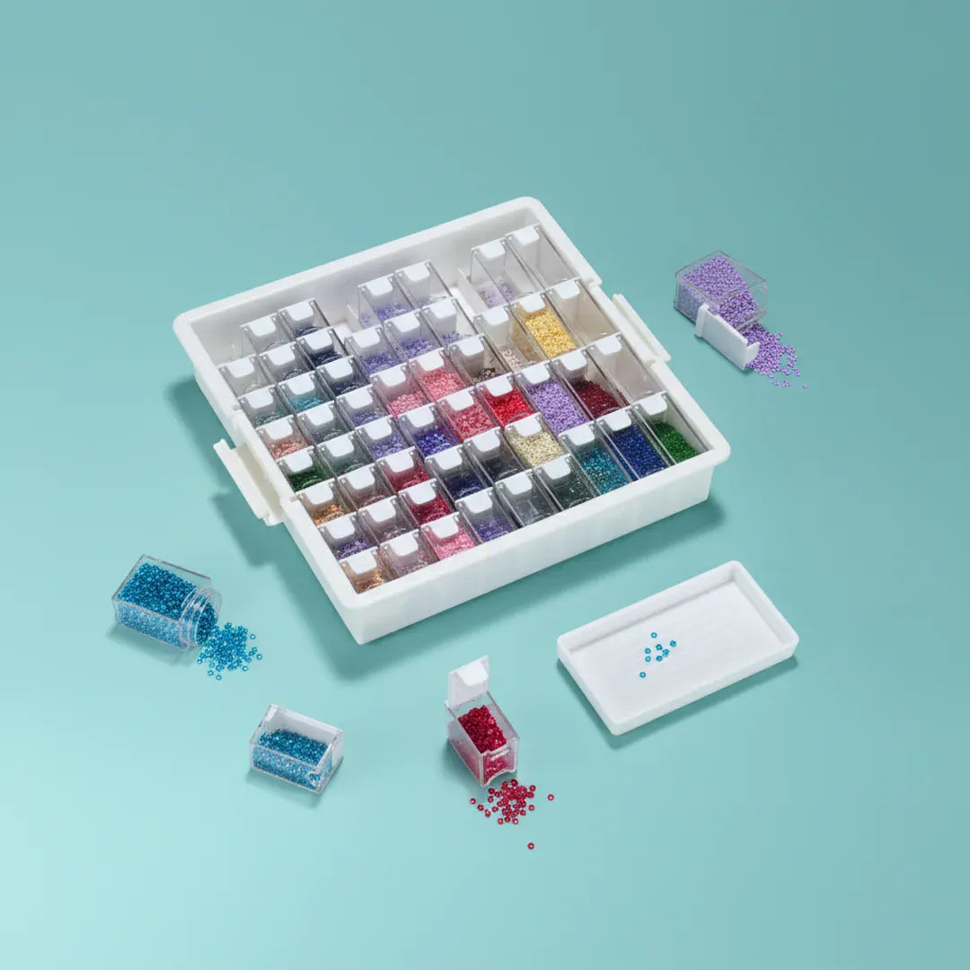 Premium Organizer mit 54 Dosen – Diamond-Painting Aufbewahrung