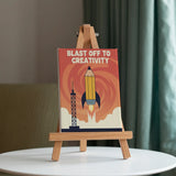 Malen nach Zahlen – 6 Mini-Gemälde - Eigenwillige Weltraumabenteuer