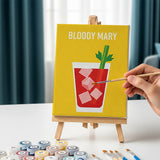 Malen nach Zahlen – 6 Mini-Gemälde - Cocktailkollektion