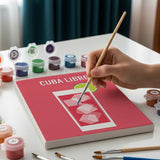 Malen nach Zahlen – 6 Mini-Gemälde - Cocktailkollektion