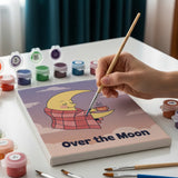 Malen nach Zahlen – 6 Mini-Gemälde - Eigenwillige Weltraumabenteuer