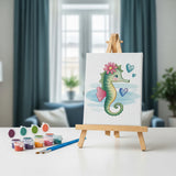 Malen nach Zahlen – 6 Mini-Gemälde - Meerjungfrauen & Meeresfreunde