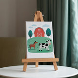 Malen nach Zahlen – 6 Mini-Gemälde - Bauernhoffreunde