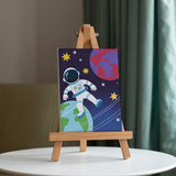Malen nach Zahlen – 6 Mini-Gemälde - Kleine Astronauten