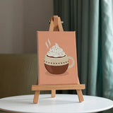 Malen nach Zahlen – 6 Mini-Gemälde - Retro Süße Leckereien