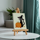 Malen nach Zahlen – 3 Mini-Gemälde - Die Familie der Hexe