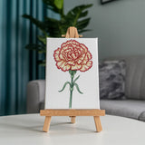 Malen nach Zahlen – 6 Mini-Gemälde - Die Sprache der Blumen