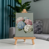 Malen nach Zahlen – 6 Mini-Gemälde - Hortensie Abschied