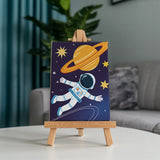 Malen nach Zahlen – 6 Mini-Gemälde - Kleine Astronauten
