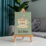 Malen nach Zahlen – 6 Mini-Gemälde - Launisches Gartenfest