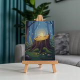 Malen nach Zahlen – 6 Mini-Gemälde - Waldelfen-Glanz