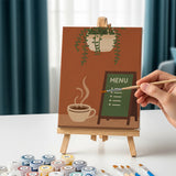 Malen nach Zahlen – 3 Mini-Gemälde - Gemütliches Katzencafé