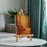 Malen nach Zahlen – 6 Mini-Gemälde - Bernstein-Waldweg