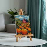 Malen nach Zahlen – 6 Mini-Gemälde - Erntetöne