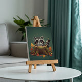 Malen nach Zahlen – 6 Mini-Gemälde - Mondbeleuchtete Waldfreunde