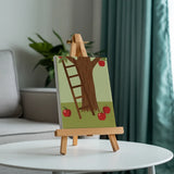 Malen nach Zahlen – 6 Mini-Gemälde - Spaziergang durch den Apfelgarten