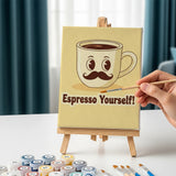 Malen nach Zahlen – 6 Mini-Gemälde - Retro Küchenfreude