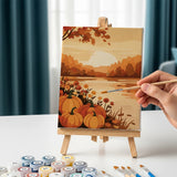 Malen nach Zahlen – 6 Mini-Gemälde - September Spruch