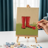 Malen nach Zahlen – 6 Mini-Gemälde - Spaziergang durch den Apfelgarten