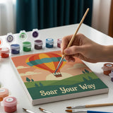 Malen nach Zahlen – 6 Mini-Gemälde - Retro-Reisetempo