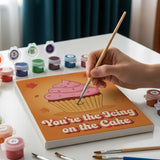 Malen nach Zahlen – 6 Mini-Gemälde - Retro Küchenfreude