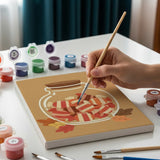 Malen nach Zahlen – 6 Mini-Gemälde - Retro Süße Leckereien