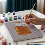 Malen nach Zahlen – 6 Mini-Gemälde - Spaziergang durch den Apfelgarten