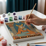 Malen nach Zahlen – 6 Mini-Gemälde - Tarot Vibe Kollektion