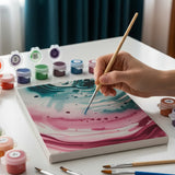 Malen nach Zahlen – 6 Mini-Gemälde - Traumlandschaften in Pastell