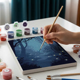 Malen nach Zahlen – 6 Mini-Gemälde - Waldelfen-Glanz