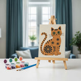 Malen nach Zahlen – 6 Mini-Gemälde - Die Mod Cats-Kollektion
