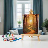 Malen nach Zahlen – 6 Mini-Gemälde - September Spruch