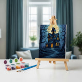 Malen nach Zahlen – 6 Mini-Gemälde - Spuknächte-Kollektion