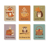 Malen nach Zahlen – 6 Mini-Gemälde - Gemütliche Herbststimmung