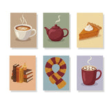 Malen nach Zahlen – 6 Mini-Gemälde - Gemütliche Tasse