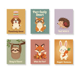 Malen nach Zahlen – 6 Mini-Gemälde - Tier-Wortspiel-Parade