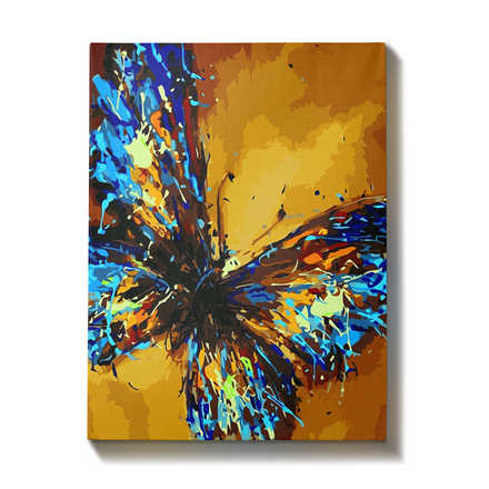 Malen nach Zahlen Blauer Schmetterling