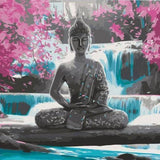 Malen nach Zahlen Buddha Rosa Blumen