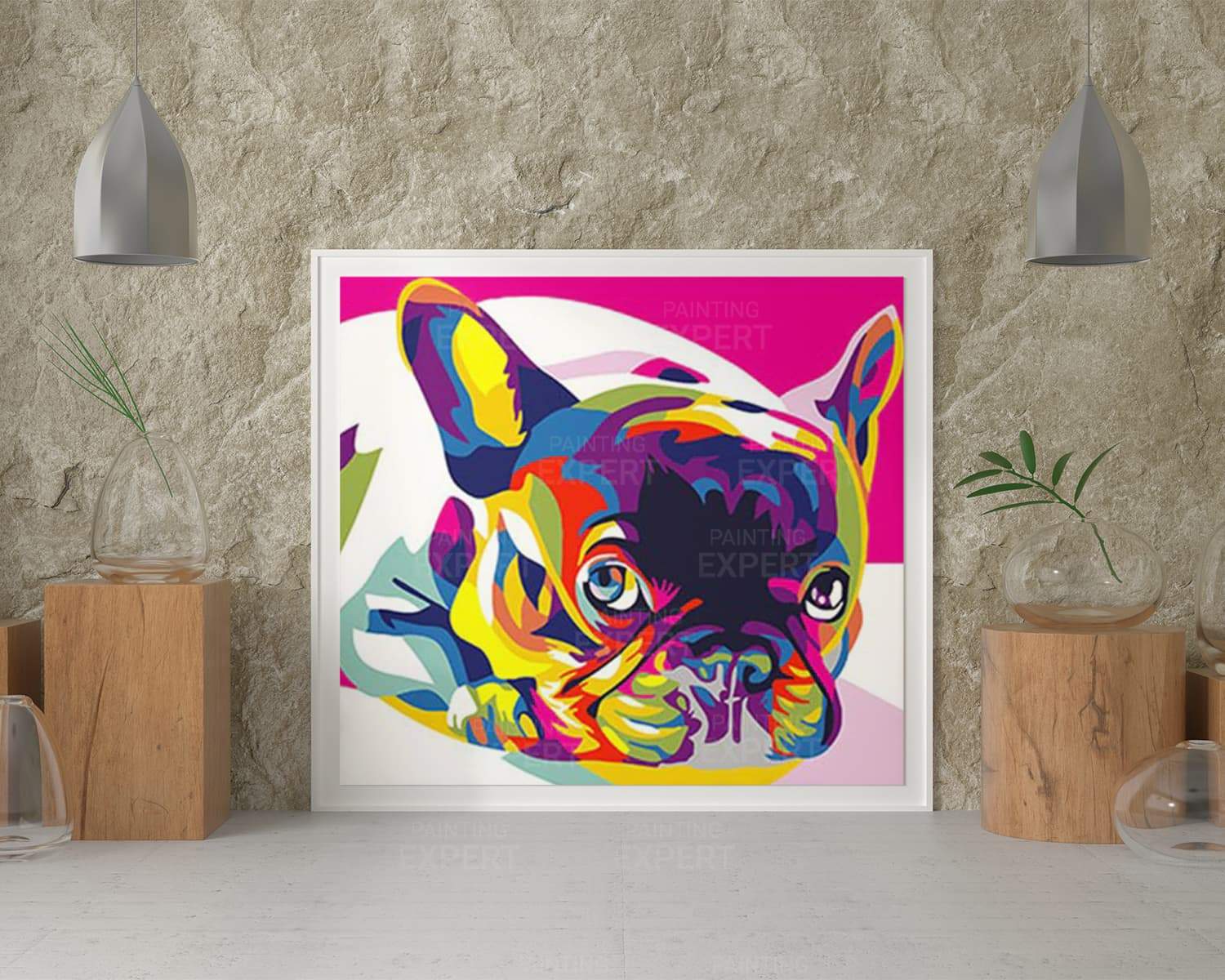 Malen nach Zahlen Bulldogge